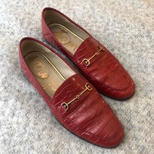 Sam Edelman size 8 red loafers